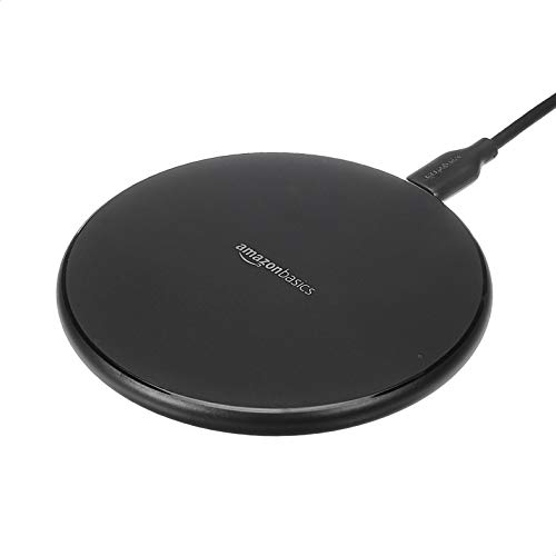 Amazon Basics 15W Qi Certified Wireless Charging Pad (iPhone 15/14/13/12/11/X, Samsung), with USB Cable (No AC Adapter), Black - Image 2
