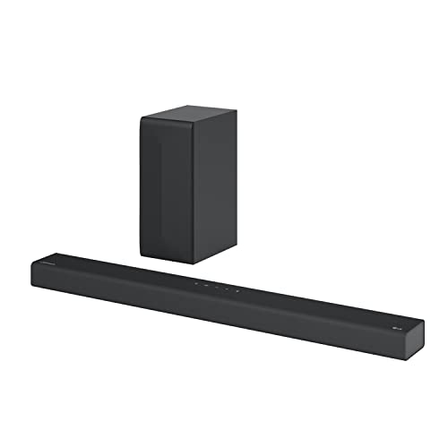 LG S65Q.DUSALLK High-Res Audio Sound Bars for TV, DTS Virtual:X, Synergy TV, Meridian, HDMI, Wireless subwoofer, Black, 3.1 ch - Image 2