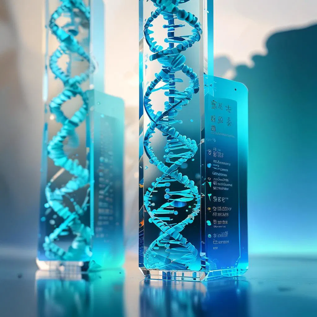 AQUA-COLOURED GRADIENT Revolutionary DNA Data Storage_ Peking University's Epi-Bits Technology PLAIN SPATIAL TRANSPARENT BACKGROUND